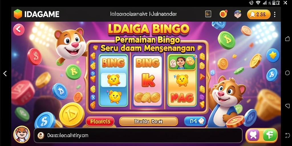 Screenshot gameplay IDAGAME yang menampilkan pengalaman bermain Bingo yang seru.