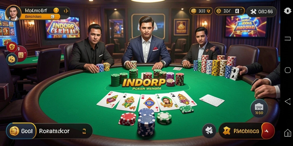 Tampilan gameplay utama INDORP yang penuh aksi dan seru.
