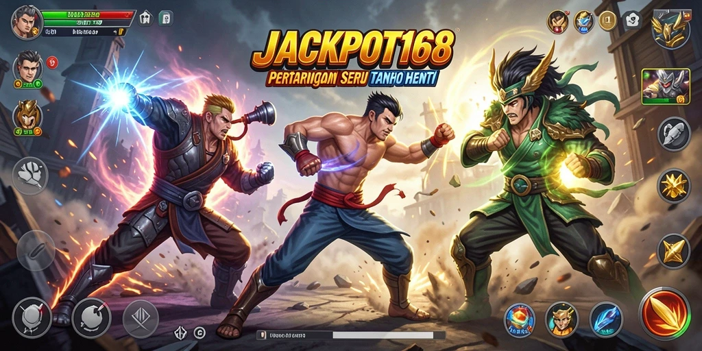 Tampilan aksi seru dari JACKPOT168 dengan pertarungan yang mendebarkan.