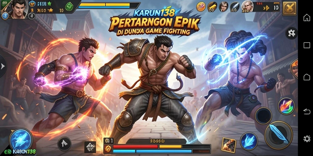 Tangkapan layar dari gameplay penuh aksi dalam KARUN138.