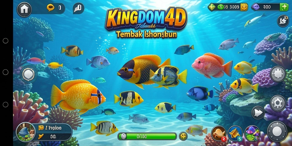 Tampilan gameplay KINGDOM4D yang menarik dan penuh aksi Tembak Ikan.