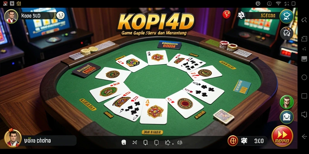 Tampilan gameplay Gaple yang seru dan penuh tantangan.