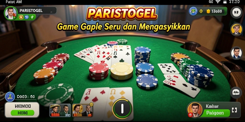 Tampilan menarik gameplay Gaple yang seru.
