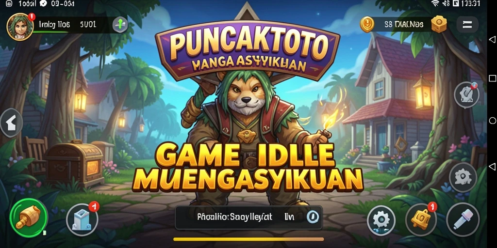 Tampilan gameplay PUNCAKTOTO dengan elemen Idle yang menarik.